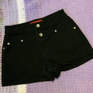 Zanadi Black High Waisted Denim Shorts Size 5